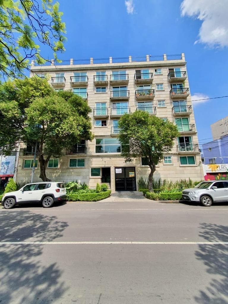 Departamento en renta con balcón en Narvarte, fotografía principal